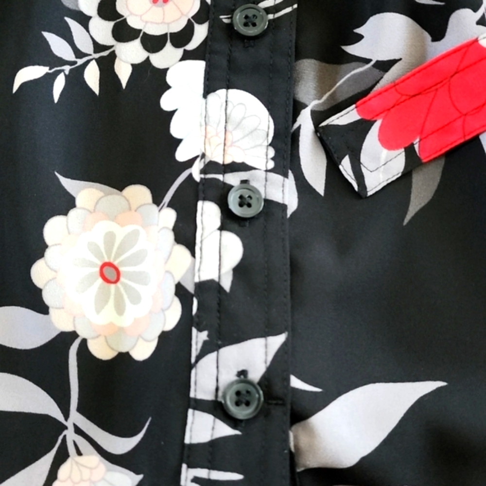 The Loft Black Floral Skirt extra small - Picture 13 of 15